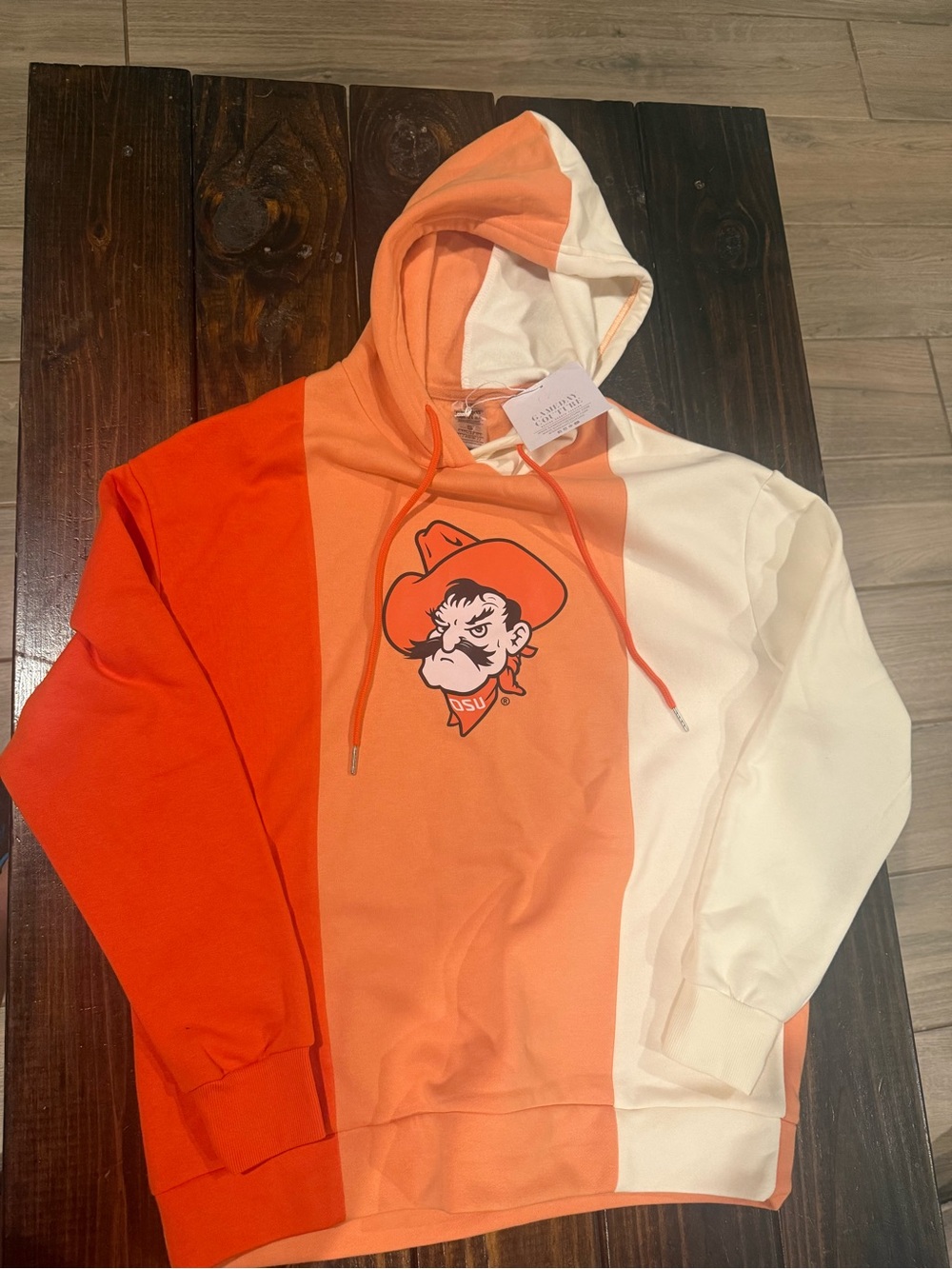 Gameday Couture Oklahoma state orange multicolor hoodie